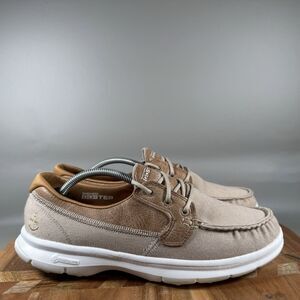 SKECHERS GO STEP Beige “SEASHORE” (14416) BOAT/DECK SHOES – WOMENS 9